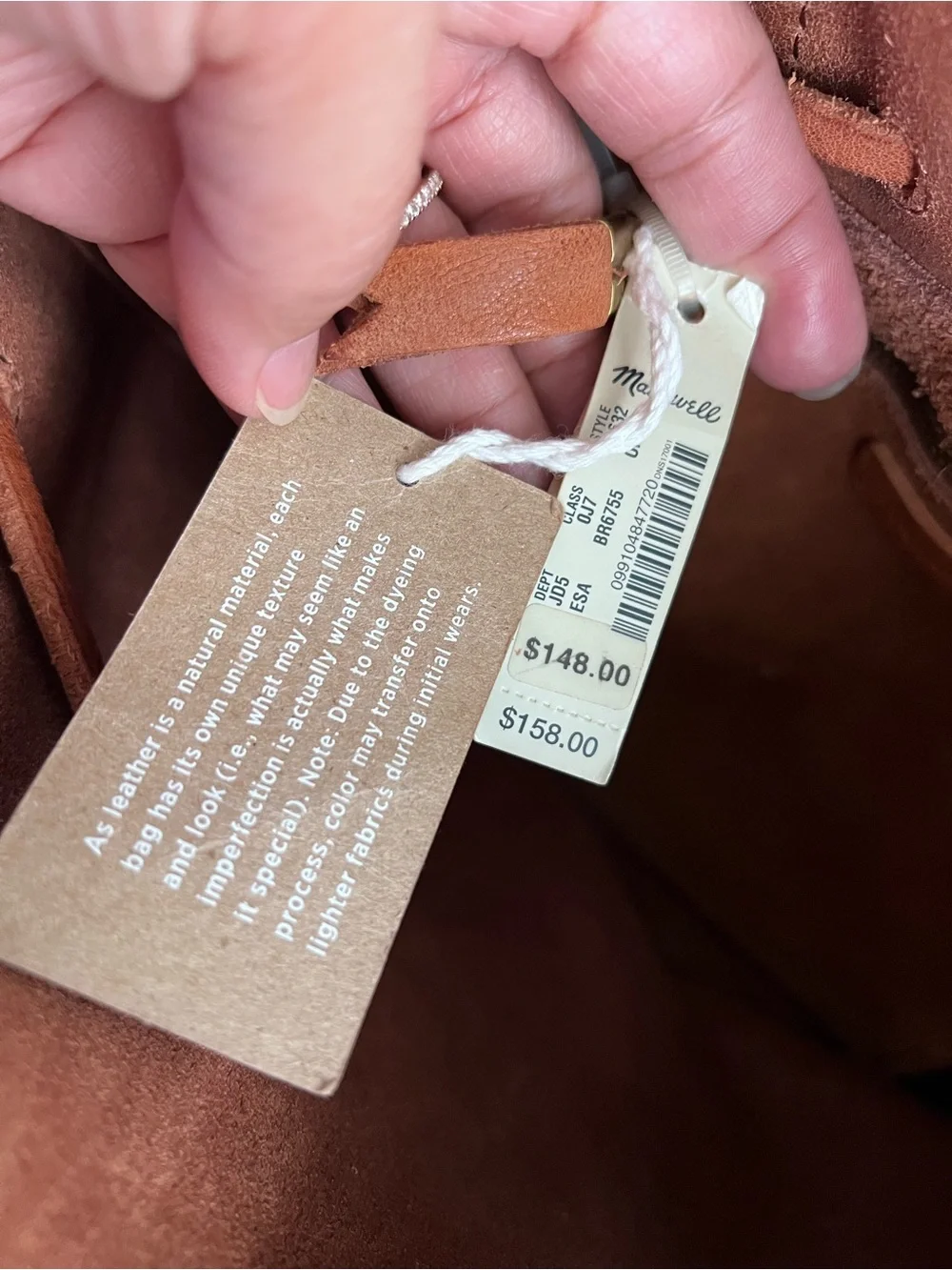 Madewell Leather The Somerset Mini Backpack in English Saddle